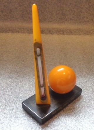 NY 1939 World ' s Fair bakelite ball needle thermometer 2