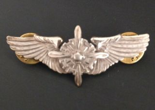 1949 United States Army Air Force Sterling Silver Propeller Pin