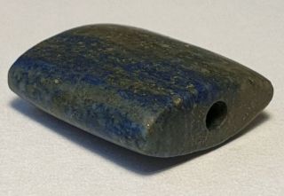 Ancient Rare Asia Minor Tabular Lapis Lazuli Bead
