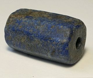 Ancient Rare Asia Minor Faceted Lapis Lazuli Bead (8 Sided)