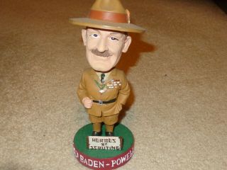 Boy Scout Bsa Lord Baden Powell Heroes Scouting Scoutmaster Uniform Bobble Head