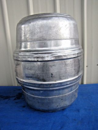 Vintage Blitz Weinhard Beer Stainless Steel Keg 15.  5 Gal Rat Rod Tank 1950 - 70 ' s 2