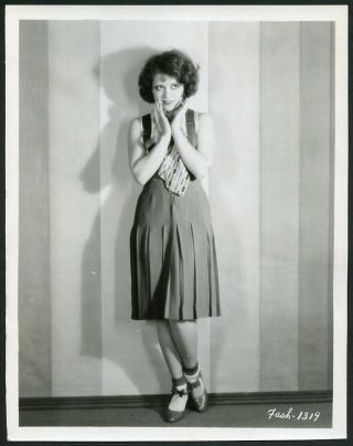 Clara Bow In Campus Costume Fashion Vintage 1920s Portrait Dblwt Photo