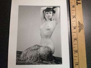 3432 Bettie Page Photo From Negative Pin Up Nude Risque