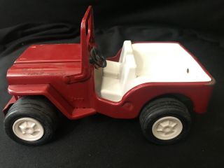 Rare 1960’s Vintage Red Metal Tonka Jeep