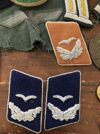 100 Wwii German Luftwaffe Officer Medical Collar Patches Pair