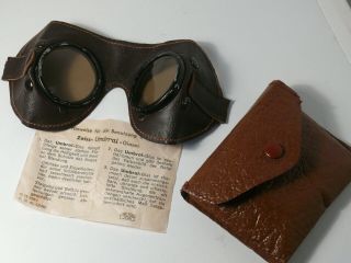 Umbral Carl Zeiss Ultrasin Wehrmacht German Ww2 Goggles Glasses Wwii Troops