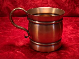 Vintage Solid Copper Gregorian Mug Cup Moscow Mule Made In Usa