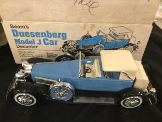 Duesenberg Model J Car - Light Blue - Vintage Jim Beam Box - 1934