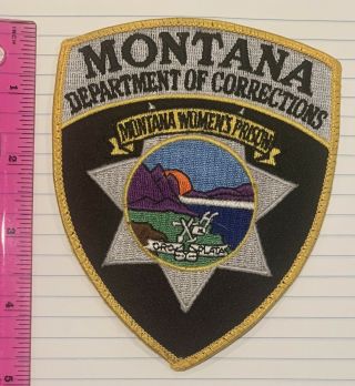 Montana Department Of Corrections Patch - Montana Womens Prison