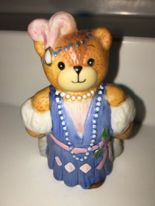 Vintage Lucy & Me Girl Bear Dressed Up Enesco Lucy Rigg 1989