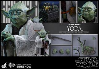 Hot Toys Star Wars Episode V Empire Strikes Back Yoda 1:6 Figure Box