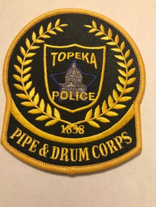 Kansas Topeka Capital City Pipes And Drums Corps Emerald Society Police Patch