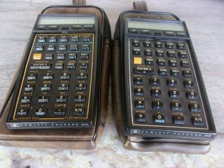 Vintage Hp`hewlett Packard 41c Calculators Surveying & Memory Module