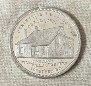 George Washington,  Centennial Celebration Medal,  1883 by G.  Lovett,  Baker 456C 2