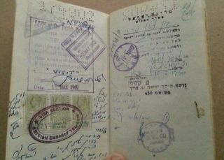 Travel Document Israel Many Visas 3