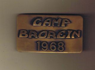 Camp Brorein 1968 Belt Buckle Cs