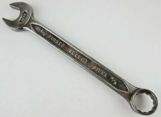Vintage Indestro 1075 Combination Wrench 5/8  Forged Select Steel Usa Tool