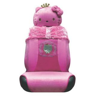 Official Hello Kitty Plush Doll Toys Car Accessories Seat Cover Head Rest Cover