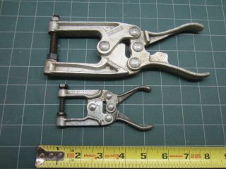 Vintage Knu Vise P - 1200 And P - 401 Aviation Welding Clamps