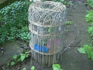 Antique Vintage Metal Braided Wire Garden Fence Sear Roebuck Co Nos 25 Ft X 18 " H