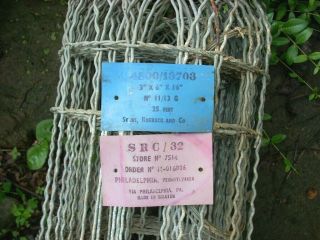 Antique Vintage Metal Braided Wire Garden Fence Sear Roebuck Co NOS 25 ft x 18 