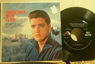 Rca Epa 4340 Christmas With Elvis Presley 45 K2ph - 2461 4s 4s P/s Ep Vg,