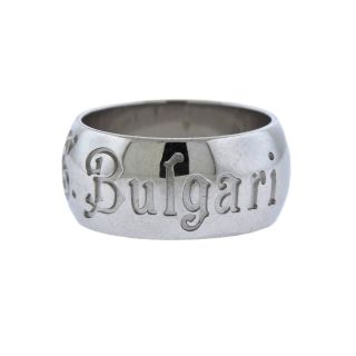 Bvlgari Bulgari Save The Children Sterling Silver Band Ring Size 6.  5 $495