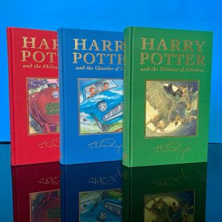 Harry Potter Deluxe Edition Set Complete Hardback Books J K Rowling Unread 3