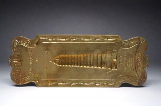 Antique Brass Door Push Sign - Compliments Of The Coca - Cola Company 1901
