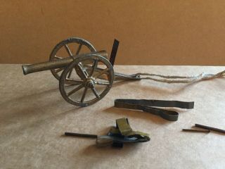 Vintage Metal Toy Model Firing Cannon 1930’s