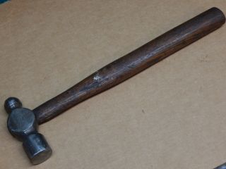 Vintage 12 Oz Small Ball Peen Hammer,  11 - 3/4 " Handle