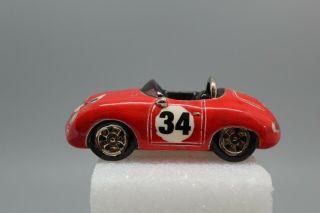 Porsche 356 Speedster Race Car Handmade Handpainted Ceramic Vintage Rare