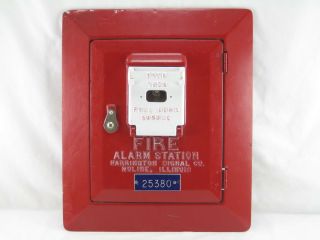 Harrington Fire Alarm Station Door With Pull Down Handle & Frame