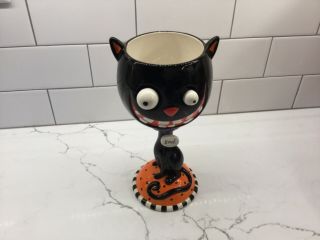 Department 56 Black Cat Candy Dish - 3d Eyes