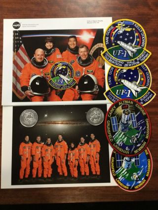Nasa Space Shuttle Missions Sts 108 & 109 Crew Photos Mission Patch & Stickers