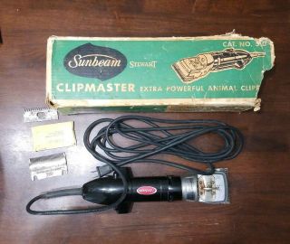Sunbeam Stewart Clipmaster Large Animal Clipper Electric Shear Model 510a Usa