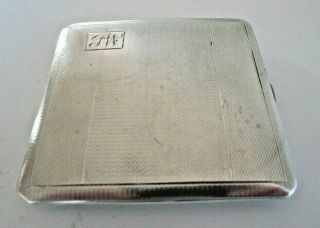 Solid Silver Cigarette Case,  Hallmarked Birmingham 1932