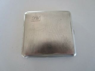 Solid Silver Cigarette Case,  Hallmarked Birmingham 1932 3