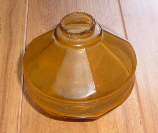Antique Amber Glass Lightning Rod Weathervane Ball Globe Ornament