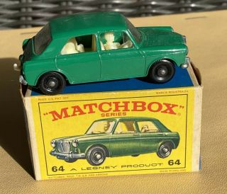 Vintage Matchbox Lesney 64 Green M.  G.  1100 Nm With Box