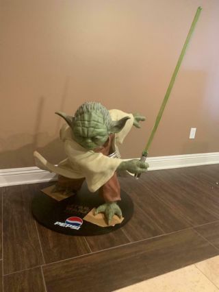 Limited Edition Life Size YODA Statue Pepsi Promo STAR WARS Holy Grail NOS n Box 2