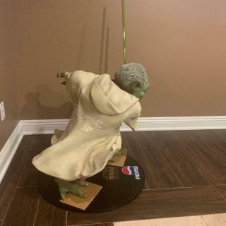 Limited Edition Life Size YODA Statue Pepsi Promo STAR WARS Holy Grail NOS n Box 3