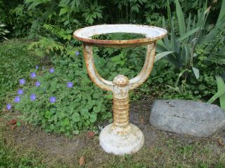 antique cast iron plant stand outdoor garden table base industrial interior room 2
