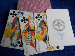 Antique Playing Cards - Early French " Gateaux " - C.  1890 52/52