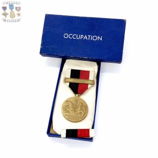 World War Ii Us Navy Occupation Service Medal Asia Clasp Ribbon Bar Us