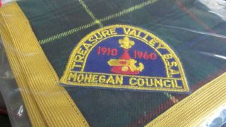 Treasure Valley Mohegan Council Neckerchief 1910 - 1960 Patch Camp Patch Scout
