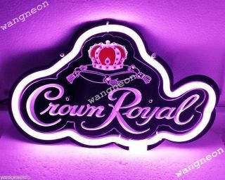 Crown Royal Whisky Distillery Beer Bar 3d Real Neon Light Sign Fast Shiping