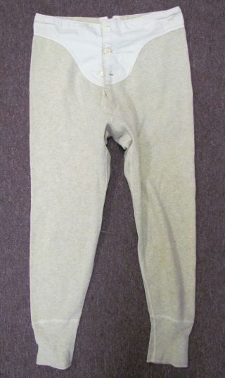 World War Ii Dated 1940,  Wool,  Long Drawers / Underwear Pants Excel.