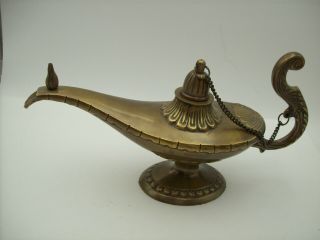 Solid Brass Magic Lamp Over 3 Pounds